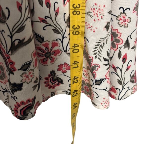 Floral Sleeveless High-Neck Dress With Pockets By Torrid Size 2 White/Pink/Black - Picture 11 of 14